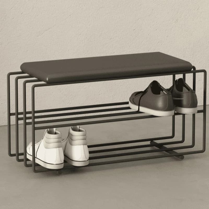 AYK05777 Modern Metal Sandıklı Bench Ayakkabılık